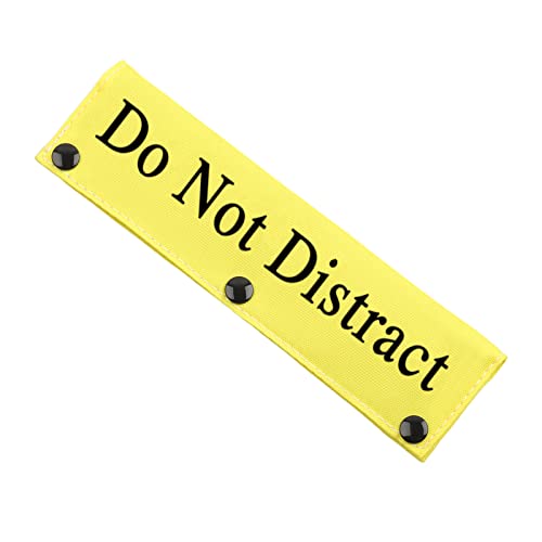 JXGZSO Do Not Pet Do Not Distract Dog Leash Wrap Snap-On Schild Service Dog Sleeve Cover (Do Not Distract DLS) von JXGZSO