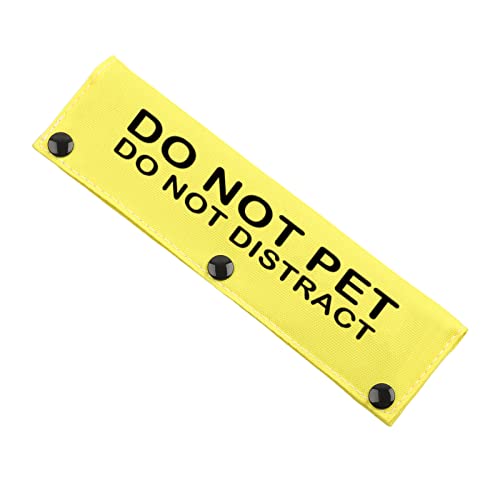 JXGZSO Do Not Pet Do Not Distract Dog Leash Wrap Snap-On Schild Service Dog Sleeve Cover (P DO NOT Distract DLS) von JXGZSO