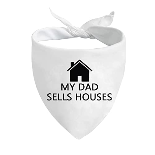 JXGZSO Hundehalstuch, lustig, Motiv "My Mom/Dad", verkauft Häuser (Papa verkauft Hund) von JXGZSO