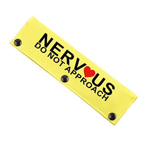 JXGZSO Nervous Dot Not Approach Nervous Do Not Pet Leash Dog Sleeve Shy Rescue Leash Wrap Nervous Shy Dog Gift (N DO N Approach DLS) von JXGZSO