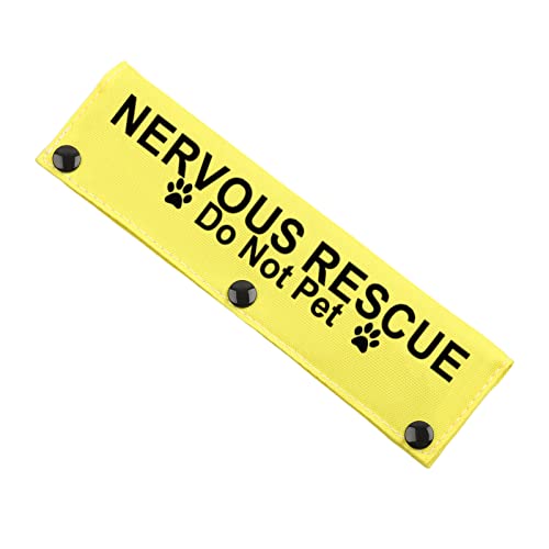 JXGZSO Nervous Dot Not Approach Nervous Do Not Pet Leash Dog Sleeve Shy Rescue Leash Wrap Nervous Shy Dog Gift (N Rescue Do N P DLS) von JXGZSO