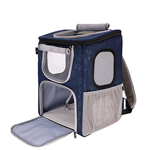 Bequemer Rucksack für Haustiere für Katzen und Hunde, tragbar, atmungsaktiv, faltbar, geeignet für Wanderungen, Camping, im Freien, für Haustiere von JXTXT