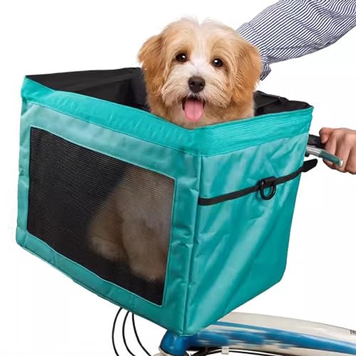 Hunde Fahrradkorb, Hundekorb Fahrrad Vorne, Hunde Autositz mit Sicherheitsseil, Zusammenklappbar, Abnehmbar, mit Schnellverschluss, Haustiere, Einkaufen, Pendler(Color:Gre Hunde Fahrradkorb, Hundekorb Fahrrad Vorne, Hunde Autositz mit Sicherheitsseil, Zusammenklappbar, Abnehmbar, mit Schnellverschluss, Haustiere, Einkaufen, Pendler(Color:Gre von JXYQZD