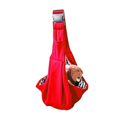Hundetragetasche, Hundetasche, Verstellbare Tragetasche Hund, Haustier Umhängetasche Komfort Transporttasche für Haustiere, Hunde Tragetaschen Tragetücher für Outdoor Reisen (Rot -2,Einheitsgröße*) Hundetragetasche, Hundetasche, Verstellbare Tragetasche Hund, Haustier Umhängetasche Komfort Transporttasche für Haustiere, Hunde Tragetaschen Tragetücher für Outdoor Reisen (Rot -2,Einheitsgröße*) von JXpxbao