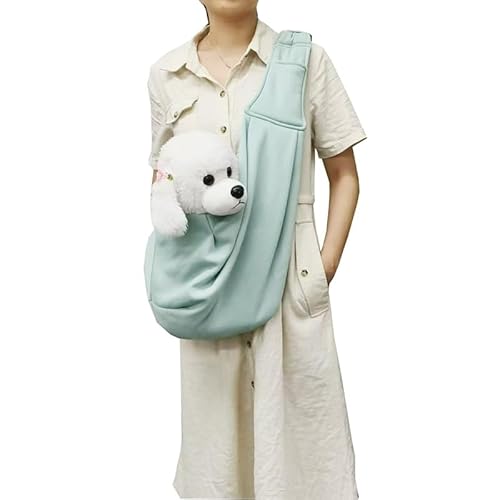 Hundetragetasche,Hundetasche,Verstellbare Tragetasche Hund,Haustier Umhängetasche Komfort Transporttasche für Haustiere,Hunde Tragetaschen Tragetücher für Outdoor Reisen (Bohnengrün,Einheitsgröße*) von JXpxbao