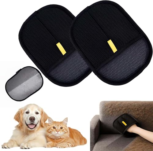 JXpxbao 2 Stück fellwunder Pet Hair Remover Glove, Pet Hair Remover Gloves for Dog & Cat, Reusable Pet Hair Remover Glove for Carpet, Couch, Clothing, Furniture JXpxbao 2 Stück fellwunder Pet Hair Remover Glove, Pet Hair Remover Gloves for Dog & Cat, Reusable Pet Hair Remover Glove for Carpet, Couch, Clothing, Furniture von JXpxbao