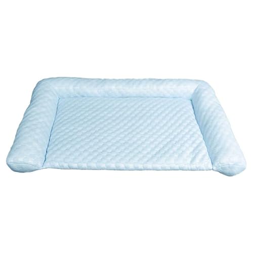 Kühlmatte Für Hunde 100X 65cm, Selbstkühlend Kühldecke Hund, Sicher Nicht-Giftiges Gel, Kühlkissen Hundematte Für Hunde Und Katzen, Hund Kühlmatte Für Sommer Zuhause Unterwegs Auto (Hellblau,XL) von JXpxbao