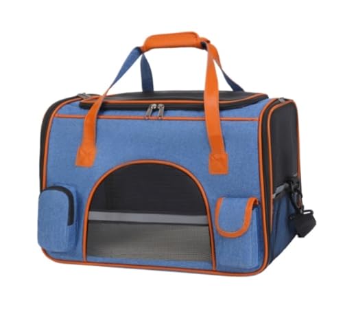 Transportbox für Haustiere Haustier-Katzen-Tasche, Hunde-Reiserucksack, Reiserucksäcke, Reise-Umhängetaschen, Hunde-Umhängetasche Hunde Tragebox (Color : C, Size : 50 * 30 * 30cm) von JYARZ