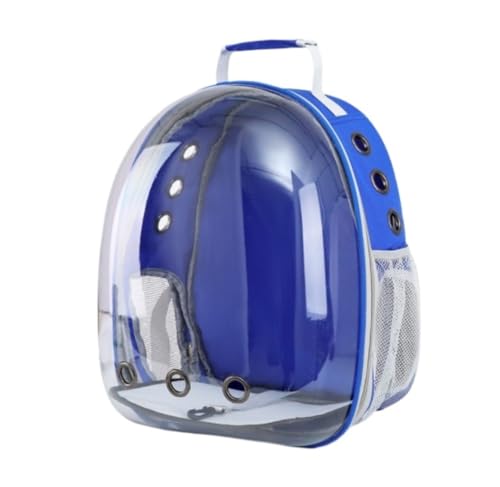 Transportbox für Haustiere Haustierträger-Rucksack Für Reisen, Leicht, Atmungsaktiv, Transparenter Raumkapsel-Rucksack Hunde Tragebox (Color : E, Size : 32 * 41cm) von JYARZ