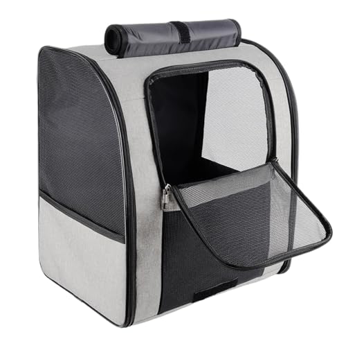 Transportbox für Haustiere Haustiertrage-Rucksack Mit Seitentasche, Strapazierfähiges Material Für Hunde Und Katzen Im Freien Hunde Tragebox (Color : G, Size : 35 * 35 * 26cm) von JYARZ