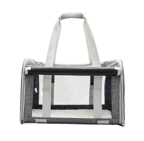 Transportbox für Haustiere Kleine Hundetrage, Heimtierbedarf, Hundetasche, Welpentrage, Outdoor-Katzenbehälter, Faltbare Katzentrage Hunde Tragebox (Color : C, Size : 46 * 30 * 30cm) von JYARZ