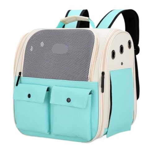 Transportbox für Haustiere Tragbarer Haustier-Rucksack Für Reisen Mit Hunden Und Katzen, Outdoor-Reisen, Haustier-Katzen-Rucksack Hunde Tragebox (Color : A, Size : 37 * 26 * 37cm) von JYARZ