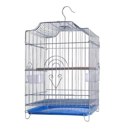 JYARZ Wellensittich Käfig Schmiedeeiserne Vogelkäfige Tragbarer Vogelhäuschenträger Quadratisches Vogelhäuschen Einfache Retro-Vogelkäfige Für Den Garten Papageienkäfig JYARZ Wellensittich Käfig Schmiedeeiserne Vogelkäfige Tragbarer Vogelhäuschenträger Quadratisches Vogelhäuschen Einfache Retro-Vogelkäfige Für Den Garten Papageienkäfig von JYARZ