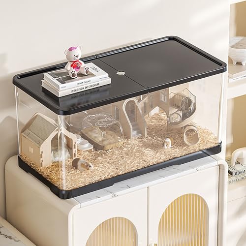 Hamsterkäfig,Acryl-Hamsterkäfig,Kleintierlebensräume,Hamsterhaus, Verbundenes Haustierhabitat Im Gartenstil Für Hamster, Nager, Mäuse(Medium) von JYBBST