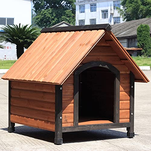Isolierte Hundehütte aus Holz für den Außenbereich mit verstellbarem Fußpolster, wetterfester Haustierzwinger für Katzen, kleine Hundehütte von JYCCH
