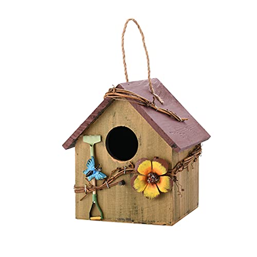 Holz-Vogelhäuser für Draußen, Dekoratives Hängendes Vogelhaus, Frühling für Garten, Bauernhaus-Dekoration, Vogel Im Freien(#1) von JYCRA