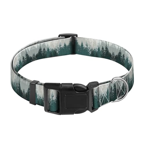 JYCardPKT Hundehalsband, verstellbar, lustiges Haustierhalsband mit Schnellverschluss, langlebige Schnalle, niedliche Halsbänder für mittelgroße und große Hunde, charmante Waldlandschaft JYCardPKT Hundehalsband, verstellbar, lustiges Haustierhalsband mit Schnellverschluss, langlebige Schnalle, niedliche Halsbänder für mittelgroße und große Hunde, charmante Waldlandschaft von JYCardPKT