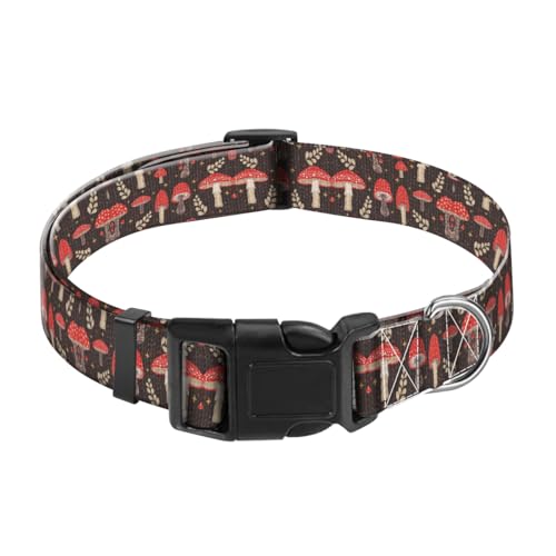 JYCardPKT Hundehalsband, verstellbar, lustiges Haustierhalsband mit Schnellverschluss, langlebige Schnalle, niedliche Halsbänder für mittelgroße und große Hunde, niedliche Pilze JYCardPKT Hundehalsband, verstellbar, lustiges Haustierhalsband mit Schnellverschluss, langlebige Schnalle, niedliche Halsbänder für mittelgroße und große Hunde, niedliche Pilze von JYCardPKT