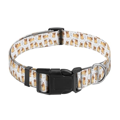 JYCardPKT Hundehalsband, verstellbar, lustiges Haustierhalsband mit Schnellverschluss, langlebige Schnalle, niedliche Halsbänder für mittelgroße und große Hunde, niedliches Mopsmuster JYCardPKT Hundehalsband, verstellbar, lustiges Haustierhalsband mit Schnellverschluss, langlebige Schnalle, niedliche Halsbänder für mittelgroße und große Hunde, niedliches Mopsmuster von JYCardPKT