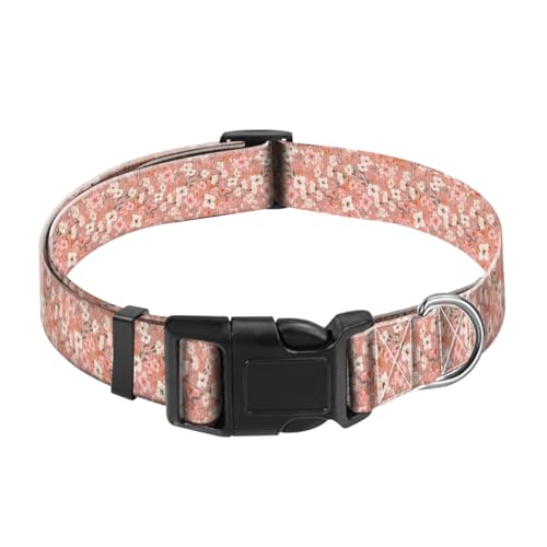 JYCardPKT Hundehalsband, verstellbar, lustiges Haustierhalsband mit Schnellverschluss, langlebige Schnalle, niedliche Halsbänder für mittelgroße und große Hunde, rosa Kirschblüten JYCardPKT Hundehalsband, verstellbar, lustiges Haustierhalsband mit Schnellverschluss, langlebige Schnalle, niedliche Halsbänder für mittelgroße und große Hunde, rosa Kirschblüten von JYCardPKT