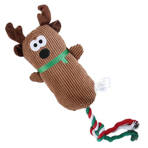 JYITO Quietschendes Hundespielzeug für Hunde, Lebensmittelqualität, Plüschtier-Hundespielzeug, Weihnachtsmotiv, weiches Hundespielzeug, weiches Welpenspielzeug für orales Beißen, Jagen und Geschenk JYITO Quietschendes Hundespielzeug für Hunde, Lebensmittelqualität, Plüschtier-Hundespielzeug, Weihnachtsmotiv, weiches Hundespielzeug, weiches Welpenspielzeug für orales Beißen, Jagen und Geschenk von JYITO