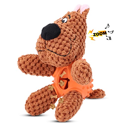 4 in 1 Plüsch-Hundespielzeug mit Leckerli-Spender für Langeweile, Gefülltes Weiches kuscheliges, Quietschendes interaktives Hundespielzeug, Gummiwelpen-Kauspielzeug für 8 Wochen kleine Hunde 4 in 1 Plüsch-Hundespielzeug mit Leckerli-Spender für Langeweile, Gefülltes Weiches kuscheliges, Quietschendes interaktives Hundespielzeug, Gummiwelpen-Kauspielzeug für 8 Wochen kleine Hunde von JYPS