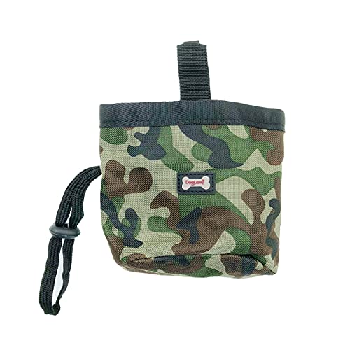 JZK Green Pet Dog Treat Pouch Bag Bag Pet Treat Training Bag with Adjustable Drawstring Buckle Pet Puppy Treat Snack Bags for Dog Cat Training Feeding von JZK