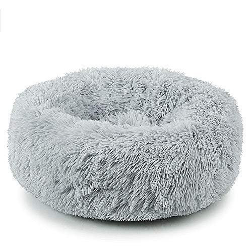 JZK Größe M 60cm Katzen Hau Weich warm Hundehöhle Katzenhöhle, Doughnut-Form Katzenhaus, Mini Hundebetten, Haustier Nest für Katze, Kätzchen, Hündchens von JZK