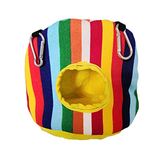 JZTRADE Hängematte Katze Ratten Zubehör Hängendes Vogelhaus Vogelbedarf Wellensittichspielzeug Papageien-Hängematte Haustierkäfig-Hängematte Warmes Vogelnest Stripe,l JZTRADE Hängematte Katze Ratten Zubehör Hängendes Vogelhaus Vogelbedarf Wellensittichspielzeug Papageien-Hängematte Haustierkäfig-Hängematte Warmes Vogelnest Stripe,l von JZTRADE