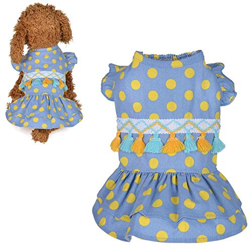 JZTRADE Haustierkleid Katzenkleid Hundekleid für große Hunde Nette Hundekleider Rock für kleinen Hund Brautkleider für Hund Katzenkleidung Blue,s JZTRADE Haustierkleid Katzenkleid Hundekleid für große Hunde Nette Hundekleider Rock für kleinen Hund Brautkleider für Hund Katzenkleidung Blue,s von JZTRADE