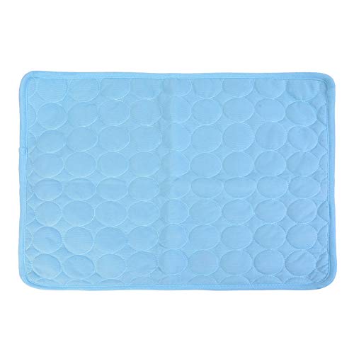 JZTRADE Hund Kühlmatte Kühlmatte Hunde Hund Cool Mat Katzenkühlmatte Trainingspads Haustier Mat Kühlende Hundematte Kühlkissen für Hunde Kistenmatte Blue,m von JZTRADE
