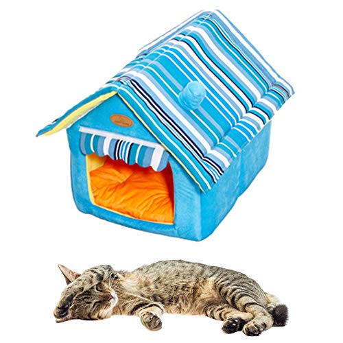 JZTRADE Hundehaus Für Drinnen Hundebett Kleines Katzenbett Haustiernest Haustierbetten Für Katzen Faltbares Katzenbett Hundekomfortbett Blue,l JZTRADE Hundehaus Für Drinnen Hundebett Kleines Katzenbett Haustiernest Haustierbetten Für Katzen Faltbares Katzenbett Hundekomfortbett Blue,l von JZTRADE