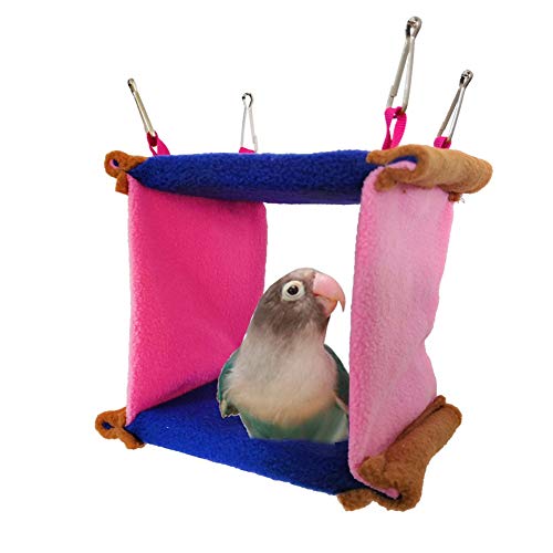 JZTRADE Papageienspielzeug Wellensittich Spielzeug Vogelnest hängen Vogelbedarf Wellensittichspielzeug Hängendes Vogelhaus Haustier-Hängematte 4 JZTRADE Papageienspielzeug Wellensittich Spielzeug Vogelnest hängen Vogelbedarf Wellensittichspielzeug Hängendes Vogelhaus Haustier-Hängematte 4 von JZTRADE