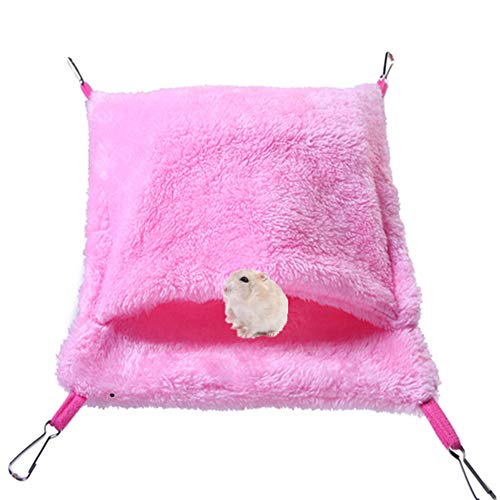 JZTRADE Ratten Zubehör Hängematte Katze Vogelhütte Rattenkäfig Zubehör Frettchen-Hängematten Rattenbett pink,s JZTRADE Ratten Zubehör Hängematte Katze Vogelhütte Rattenkäfig Zubehör Frettchen-Hängematten Rattenbett pink,s von JZTRADE