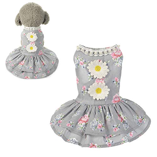 JZTRADE hundekleid Haustierkleid Hundekleidung für kleine Hunde Sommerhundekleidung Nette Hundekleider Welpenkleidung Haustier Party Kleid Gray,s JZTRADE hundekleid Haustierkleid Hundekleidung für kleine Hunde Sommerhundekleidung Nette Hundekleider Welpenkleidung Haustier Party Kleid Gray,s von JZTRADE
