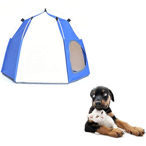 JZTRADING Hundezelt Katzenzelt Hundezelt Haustier Katze Tipi Sonnencreme Regendicht Outdoor Zelt Heimtierbedarf Welpen Laufstall Hund Laufställe Für Drinnen Für Indoor Haus Blue JZTRADING Hundezelt Katzenzelt Hundezelt Haustier Katze Tipi Sonnencreme Regendicht Outdoor Zelt Heimtierbedarf Welpen Laufstall Hund Laufställe Für Drinnen Für Indoor Haus Blue von JZTRADING