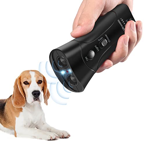 Jack's Classic Anti-Bell-Gerät – Bark Begone – Ultraschall-Hunde-Bellabschreckung & 3-in-1-Bell-Kontrollwerkzeug, Haustier-Trainingsgerät, Handtrainer, stoppen Sie Bellen & Abwehr für drinnen und von Jack's Classic