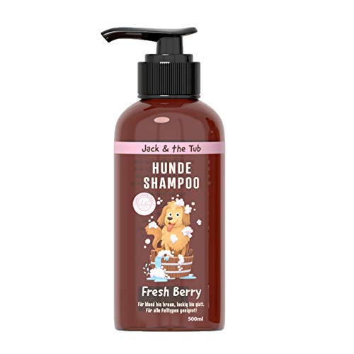 Jack & the Tub Hundeshampoo Fresh Berry 500ml – Shampoo für Hunde mit Conditioner und frischem Beeren Duft von Jack & the Tub