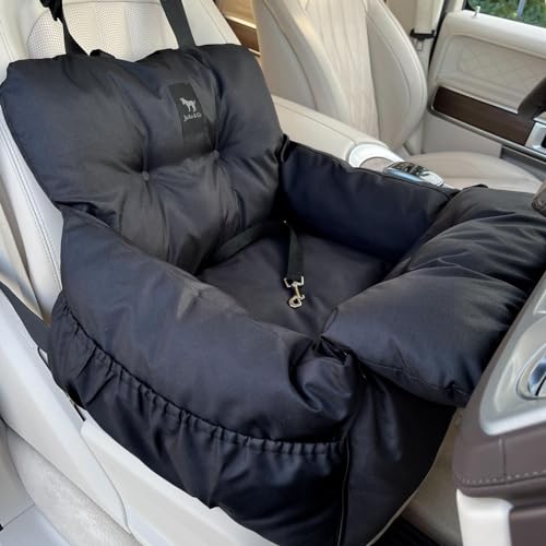 JACKO & CO - Premium-Hundeautositz und -Bett für kleine und mittelgroße Hunde bis zu 18 kg/weiches, wolkenähnliches, tragbares Haustier-Reisebett für Rücksitz, maschinenwaschbar und wasserabweisend JACKO & CO - Premium-Hundeautositz und -Bett für kleine und mittelgroße Hunde bis zu 18 kg/weiches, wolkenähnliches, tragbares Haustier-Reisebett für Rücksitz, maschinenwaschbar und wasserabweisend von Jacko & Co