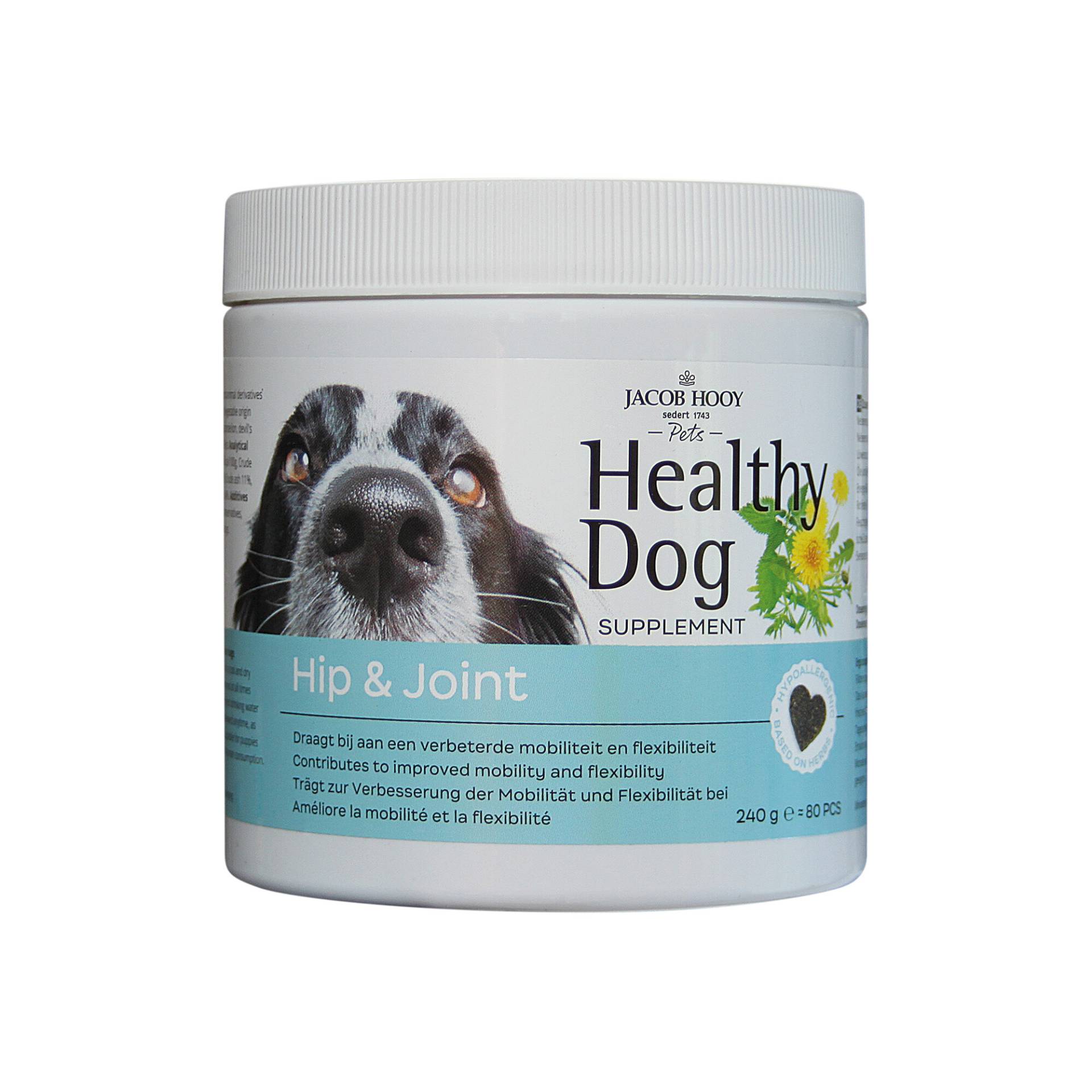 Jacob Hooy Healthy Dog Hip & Joint - 80 Stück von Jacob Hooy