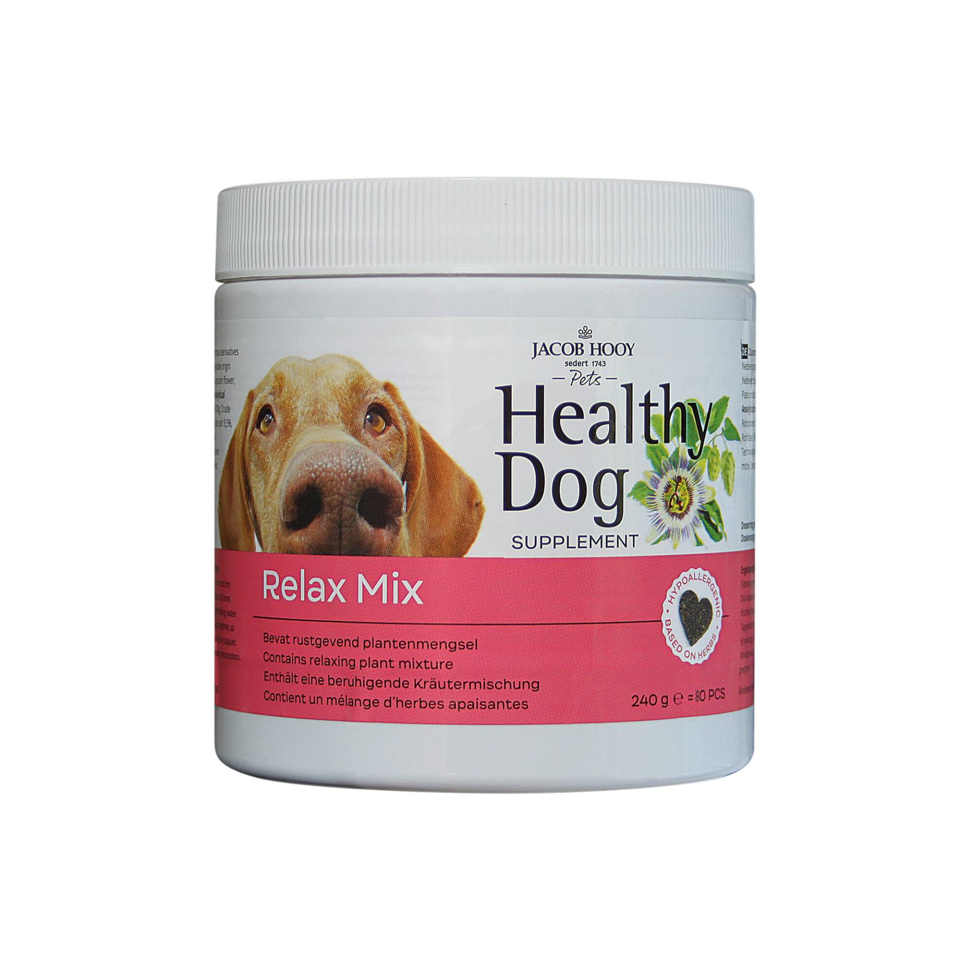 Jacob Hooy Healthy Dog Relax Mix - 80 Stück von Jacob Hooy