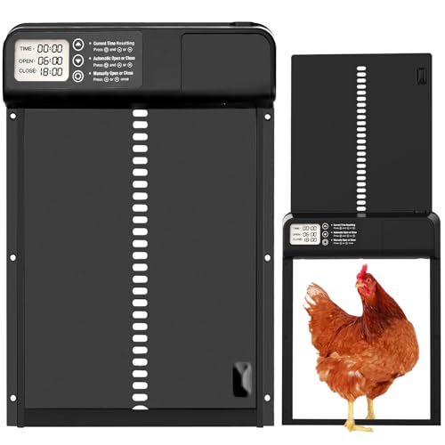 Automatische HüHnerklappe Mit Zeit/Handmodus Anti-Klemm, Aluminum Automatische HüHnerklappe Batterie, Elektrische HüHnerklappe Automatisch Programmierbarem Bildschirm Intelligenter Einklemmschutz. Automatische HüHnerklappe Mit Zeit/Handmodus Anti-Klemm, Aluminum Automatische HüHnerklappe Batterie, Elektrische HüHnerklappe Automatisch Programmierbarem Bildschirm Intelligenter Einklemmschutz. von Jadyon