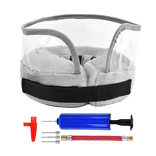 Hundekegel für große Hunde mit Reißverschluss, keine Blocksicht, aufblasbarer Hundekegel, Donut-Halsband mit weichem Plüschbezug, mit tragbarem, manuellem Inflator, für Haustierpflege (Größe: M) Hundekegel für große Hunde mit Reißverschluss, keine Blocksicht, aufblasbarer Hundekegel, Donut-Halsband mit weichem Plüschbezug, mit tragbarem, manuellem Inflator, für Haustierpflege (Größe: M) von Jaeskeclip