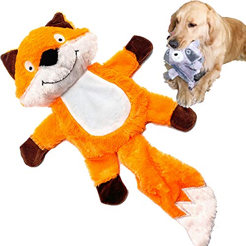 Jalousie Extra großes Quietschspielzeug für Hunde, interaktives Seil, Plüschspielzeug für kleine, mittelgroße und große Rassen, langlebiges Kauspielzeug für Hunde (Fox2) von Jalousie