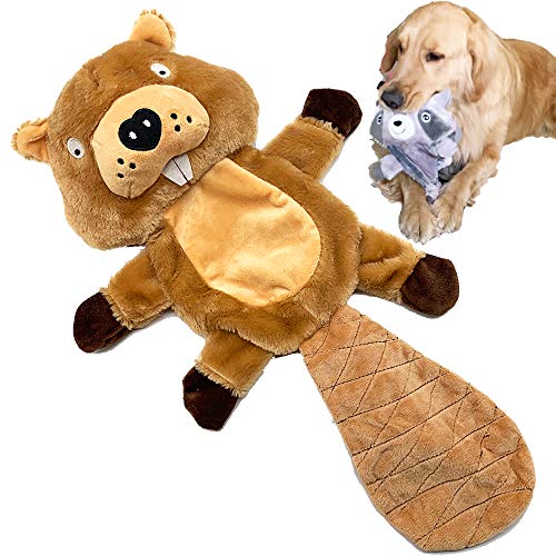 Jalousie Extra großes Quietschspielzeug für Hunde, interaktives Seil-Plüschspielzeug für kleine, mittelgroße und große Rassen, langlebiges Kauspielzeug für Hunde (Otter) von Jalousie