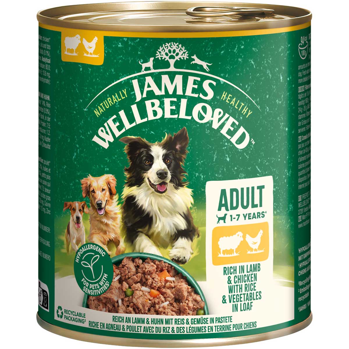 JAMES WELLBELOVED Adult Lamm & Huhn Pastete 6x800 g JAMES WELLBELOVED Adult Lamm & Huhn Pastete 6x800 g von James Wellbeloved