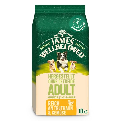 JAMES WELLBELOVED Grain Free Reich an Truthahn & Gemüse 10kg von James Wellbeloved