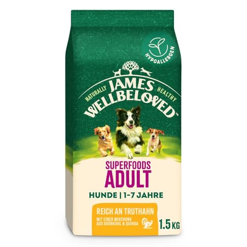 JAMES WELLBELOVED Reich an Truthahn mit Einer Mischung aus Grünkohl & Quinoa 1.5kg von James Wellbeloved