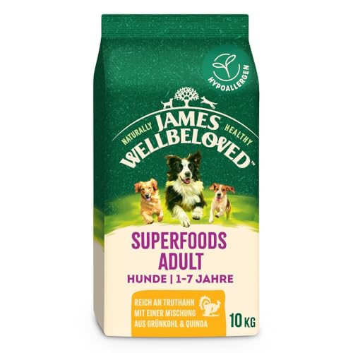 JAMES WELLBELOVED Superfoods Truthahn mit Einer Mischung aus Grünkohl & Quinoa 10kg JAMES WELLBELOVED Superfoods Truthahn mit Einer Mischung aus Grünkohl & Quinoa 10kg von James Wellbeloved