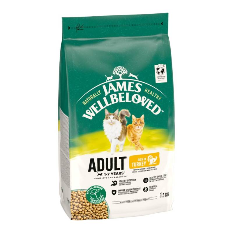 James Wellbeloved Adult Cat Hypoallergenic Truthahn & Reis - 1,5 kg von James Wellbeloved